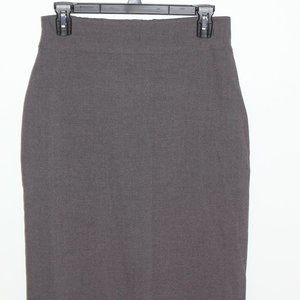 Paniz Charcoal Grey Pencil Skirt